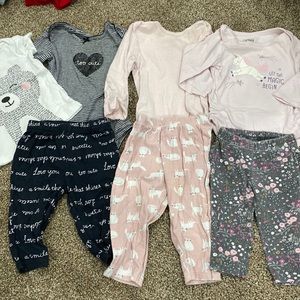 Three little girl outfits
